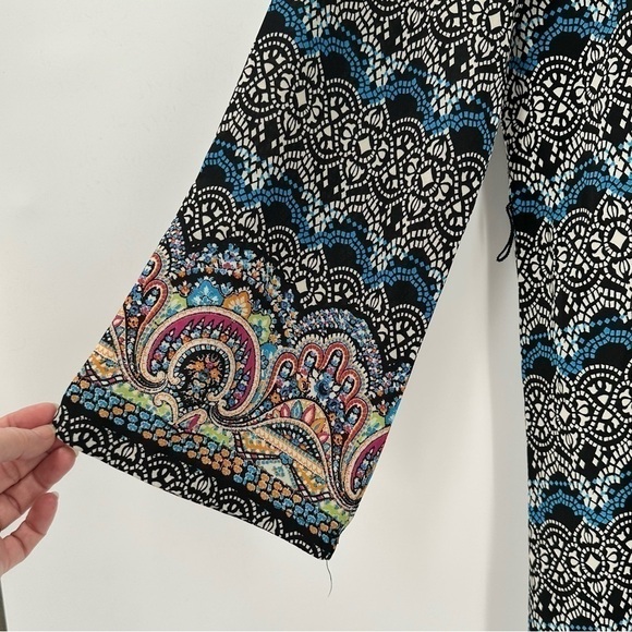 Derek Heart Women’s Fun Print Pullover Dress with Wide Sleeves Size Small - Picture 5 of 10